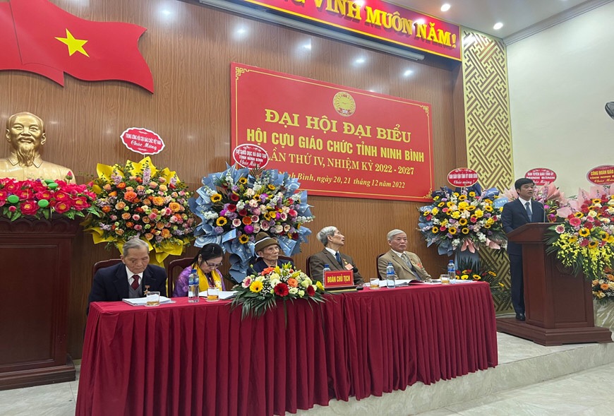 Đại hội Đại biểu Hội Cựu Giáo chức tỉnh Ninh Bình Lần thứ IV nhiệm kỳ 2022-2027
