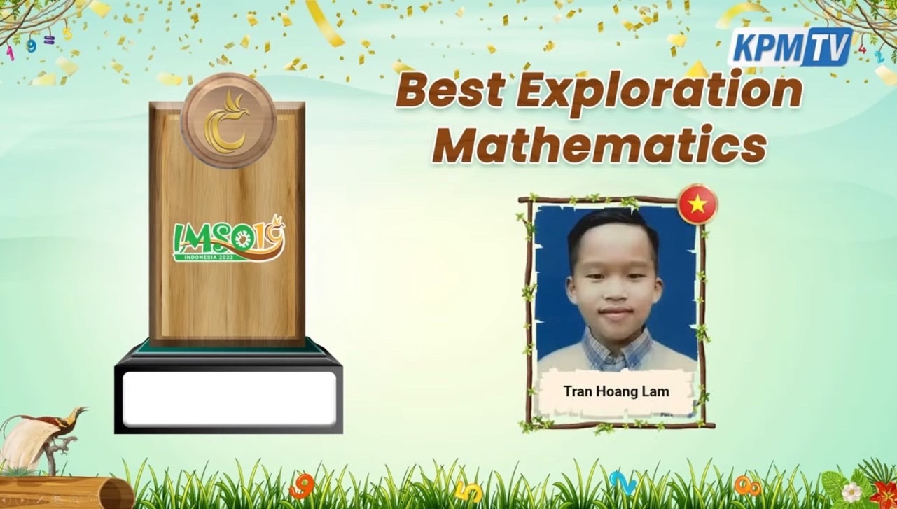 Thắng lợi của Đoàn Việt Nam tại kỳ thi Toán và Khoa học quốc tế IMSO lần thứ XIX