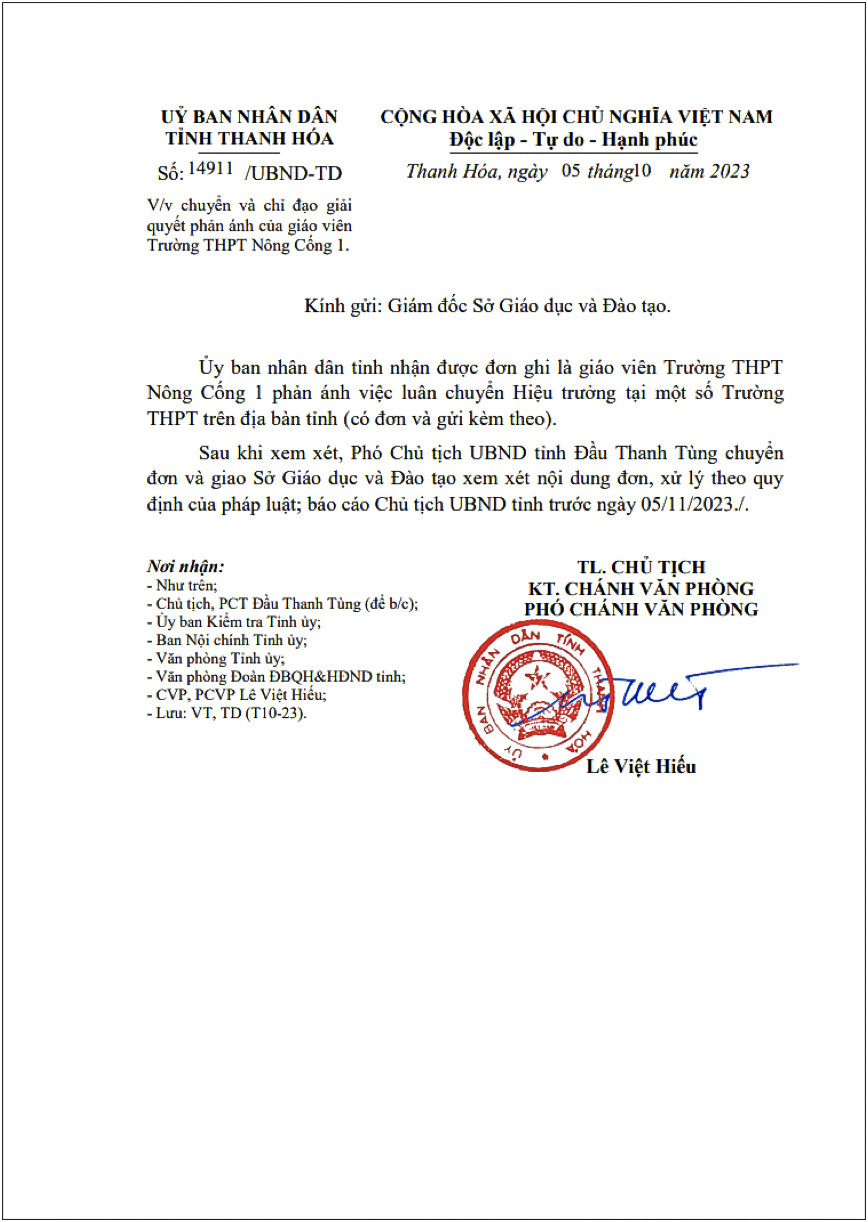 THANH HÓA: Bức xúc về đơn thư nặc danh, mạo danh