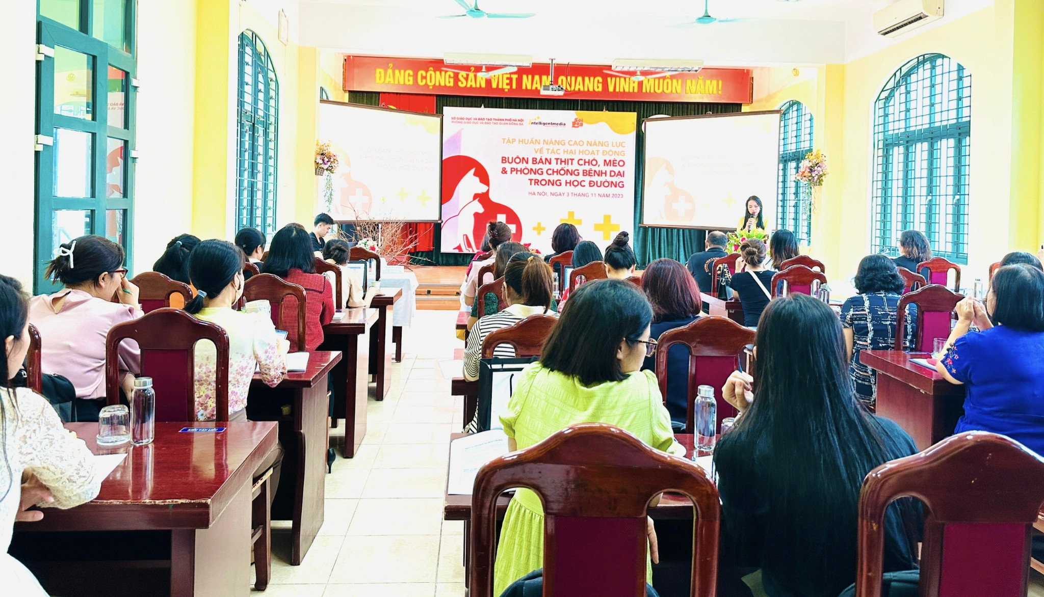 Hà Nội: Tập huấn phòng chống bệnh dại trong học đường