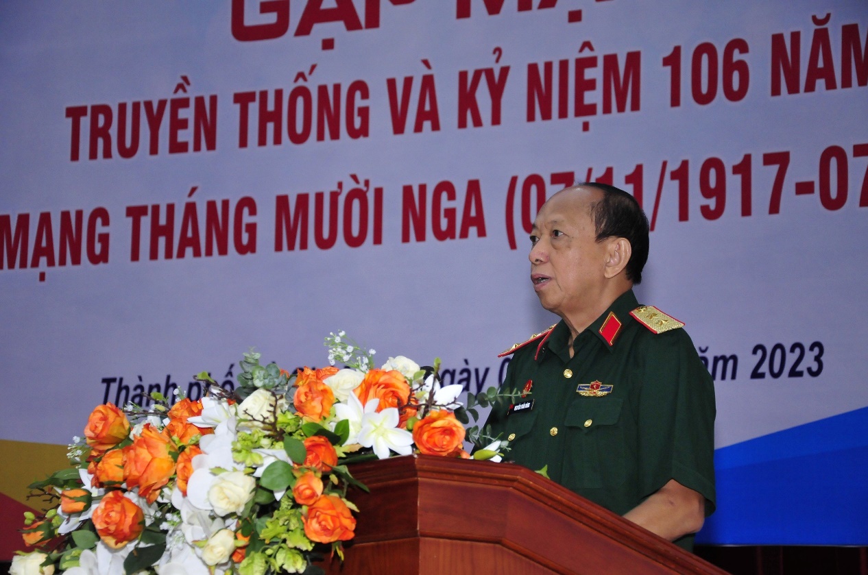 HỘI CỰU HỌC VIÊN HỌC VIỆN QUÂN CHÍNH LÊ NIN GẶP MẶT TRUYỀN THỐNG VÀ KỶ NIỆM 106 NĂM CÁCH MẠNG THÁNG MƯỜI NGA (7/11/1917 – 17/11/2023)
