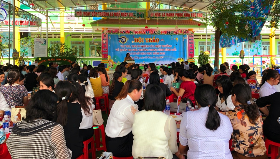 HỘI THẢO KHOA HỌC “VAI TRÒ TRÁCH NHIỆM CỦA HIỆU TRƯỞNG VỀ QUẢN TRỊ NHÀ TRƯỜNG TRONG TÌNH HÌNH MỚI TẠI CÁC CƠ SỞ GIÁO DỤC MẦM NON"