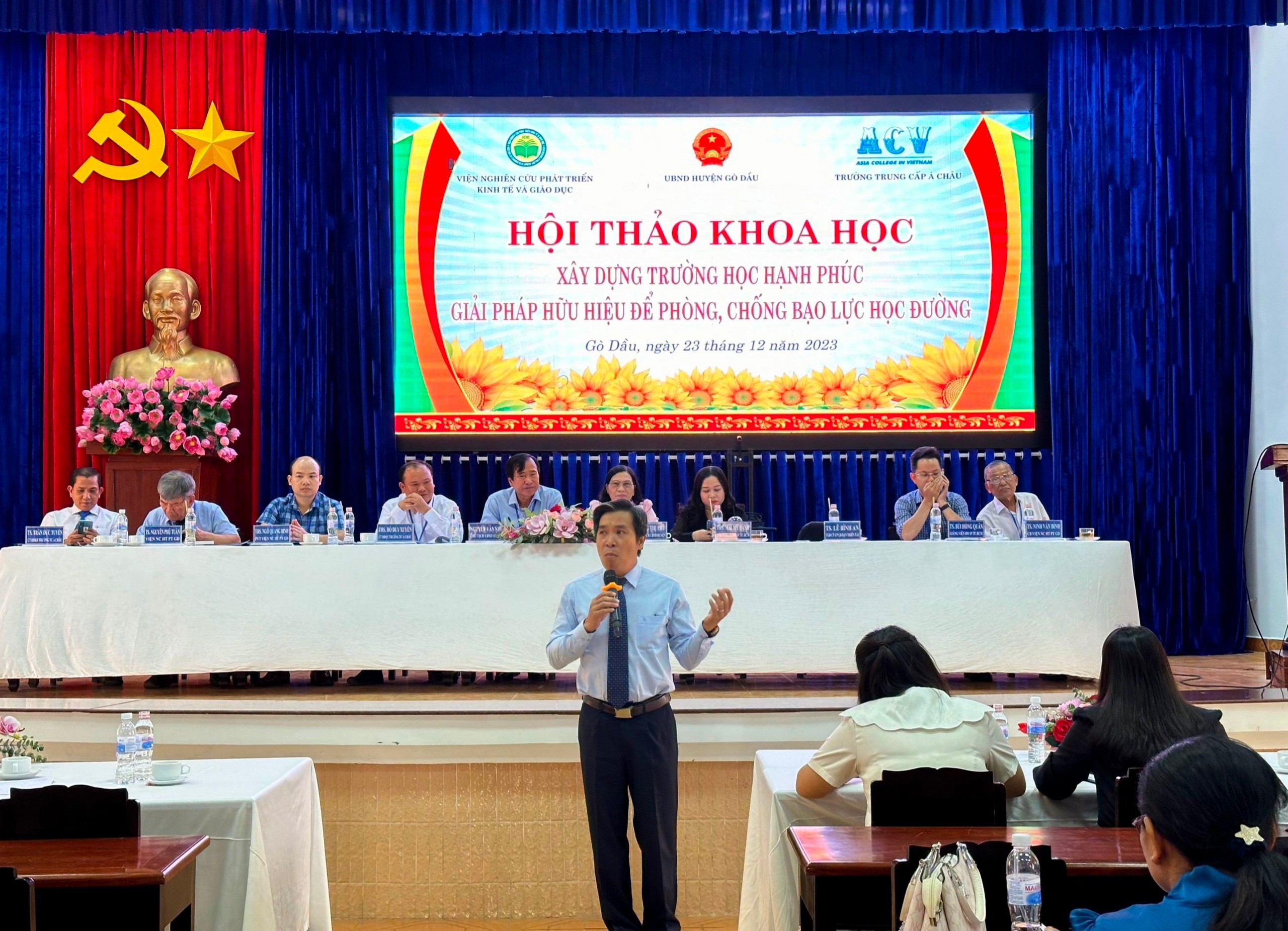 HỘI THẢO KHOA HỌC “ XÂY DỰNG TRƯỜNG HỌC HẠNH PHÚC – GIẢI PHÁP HỮU HIỆU ĐỂ PHÒNG, CHỐNG BẠO LỰC HỌC ĐƯỜNG”
