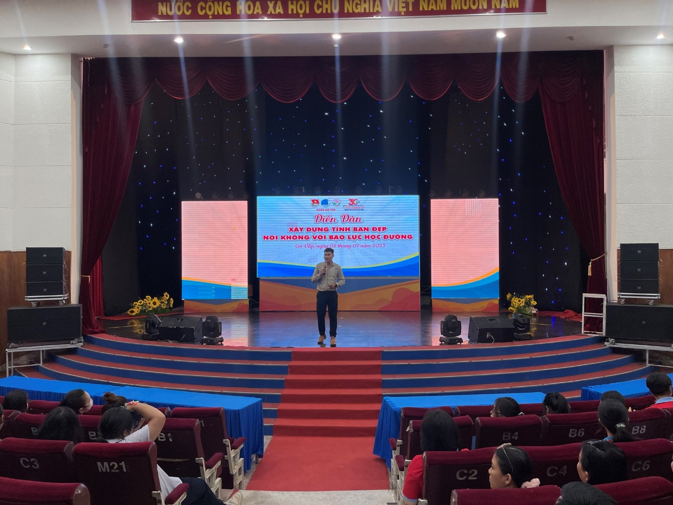 Quận Đoàn Gò Vấp: Tổ chức diễn đàn "Xây dựng tình bạn đẹp – Nói không với bạo lực học đường"