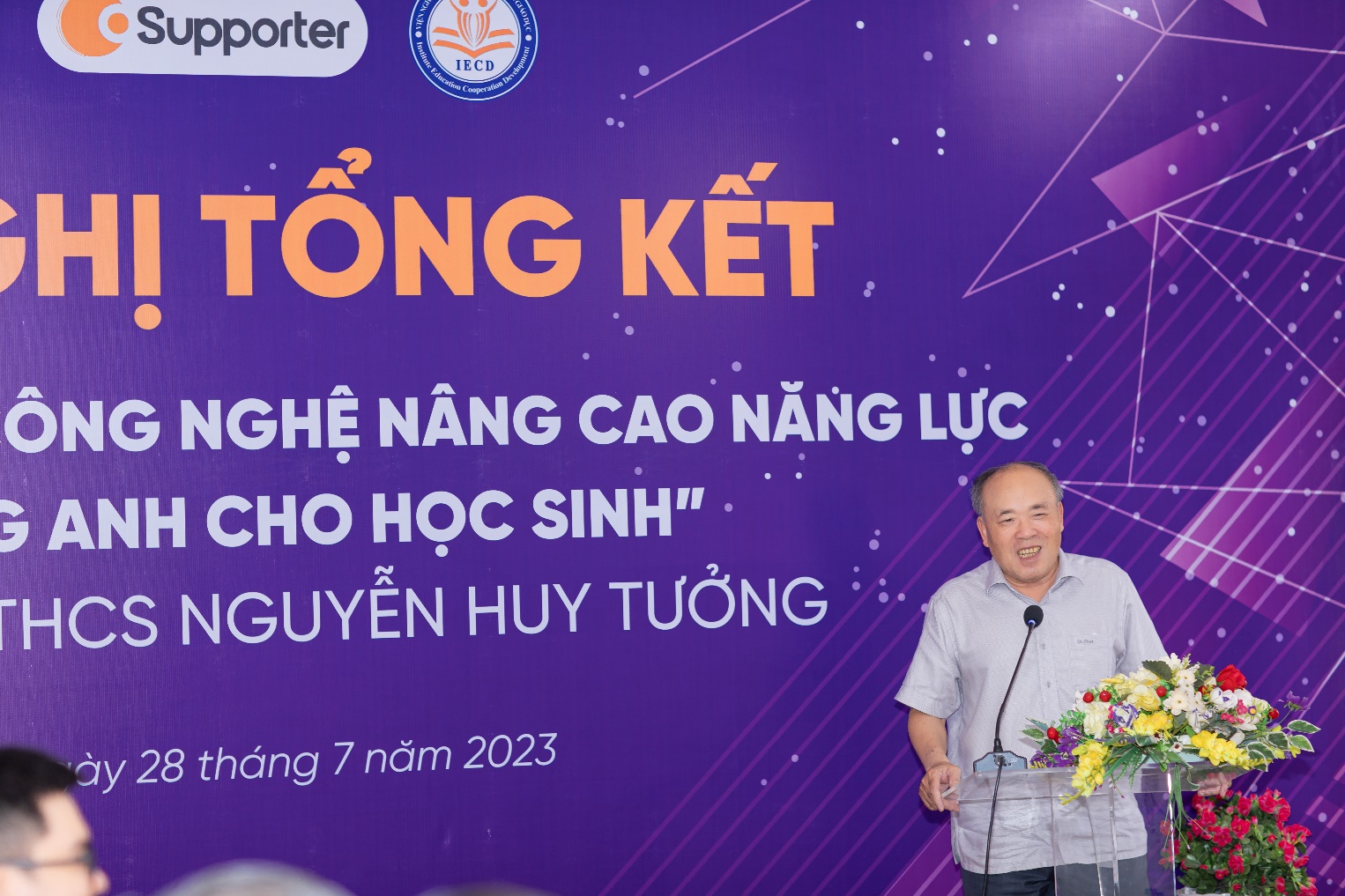 HỘI NGHỊ TỔNG KẾT ĐỀ ÁN ỨNG DỤNG CÔNG NGHỆ NÂNG CAO NĂNG LỰC NÓI TIẾNG ANH CHO HỌC SINH