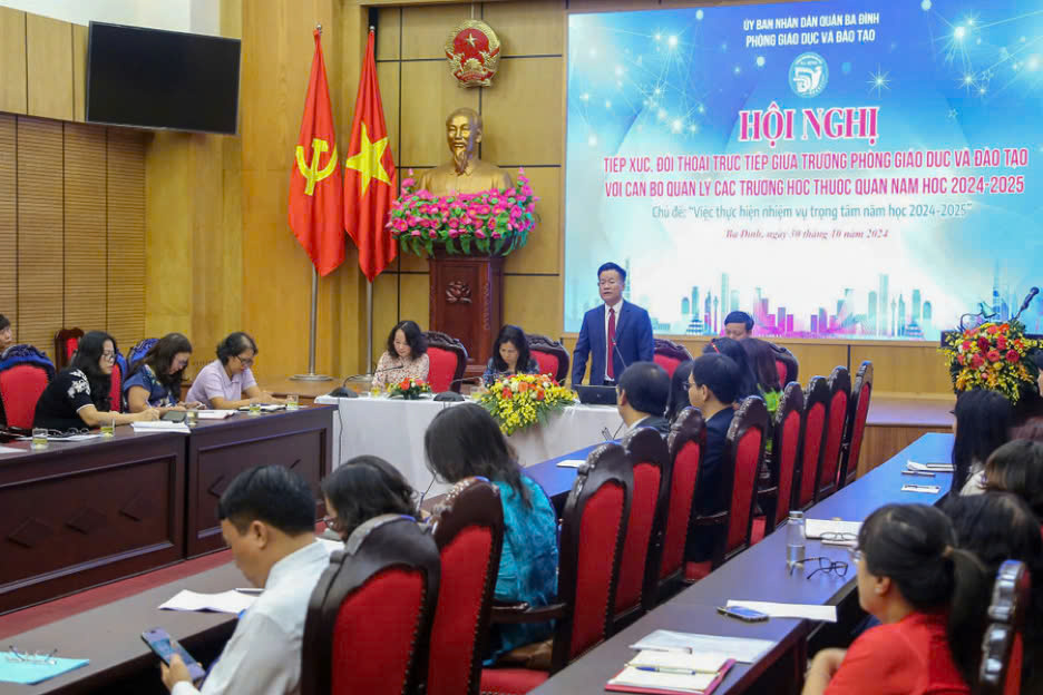 Phòng GD&ĐT Ba Đình tổ chức đối thoại, gỡ vướng trong giáo dục