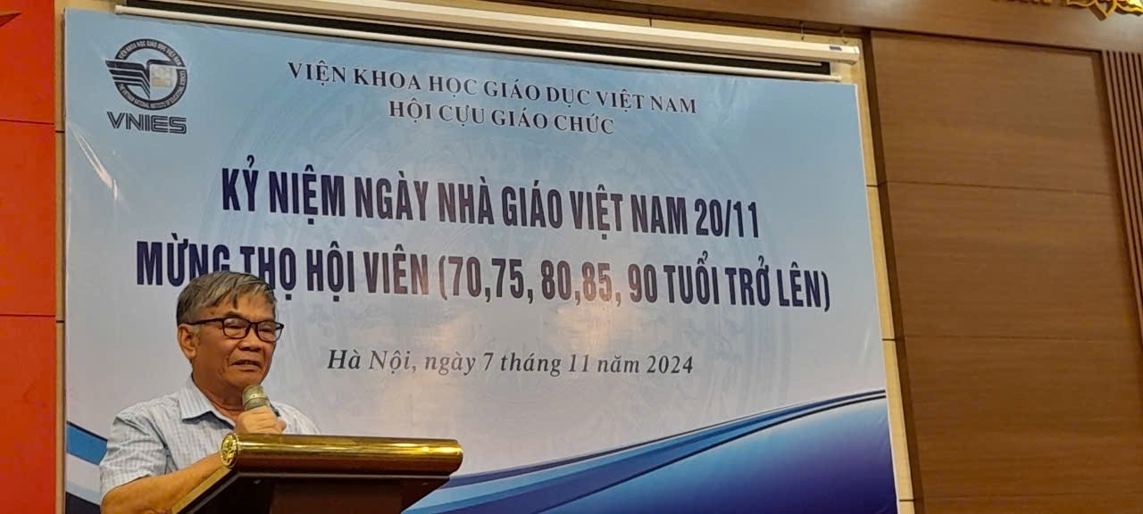 CỰU GIÁO CHỨC VIỆN KHOA HỌC GIÁO DỤC VIỆT NAM TỔNG KẾT CÔNG TÁC HỘI NĂM 2024 MỪNG THỌ HỘI VIÊN