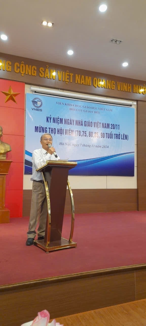 CỰU GIÁO CHỨC VIỆN KHOA HỌC GIÁO DỤC VIỆT NAM TỔNG KẾT CÔNG TÁC HỘI NĂM 2024 MỪNG THỌ HỘI VIÊN