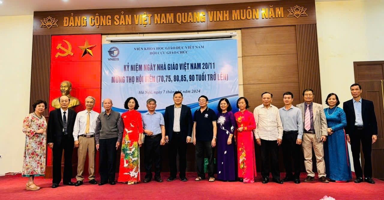 CỰU GIÁO CHỨC VIỆN KHOA HỌC GIÁO DỤC VIỆT NAM TỔNG KẾT CÔNG TÁC HỘI NĂM 2024 MỪNG THỌ HỘI VIÊN