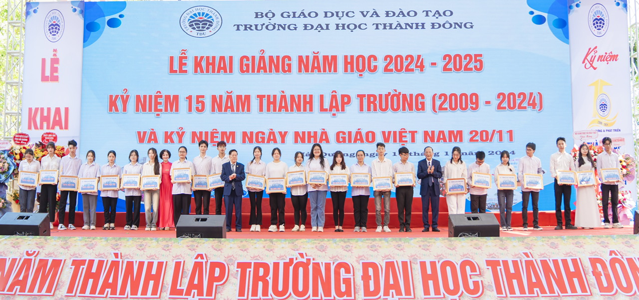 TRƯỜNG ĐẠI HỌC THÀNH ĐÔNG: KHAI GIẢNG NĂM HỌC 2024-2025, KỶ NIỆM 15 NĂM THÀNH LẬP TRƯỜNG VÀ CHÀO MỪNG NGÀY NHÀ GIÁO VIỆT NAM 20/11