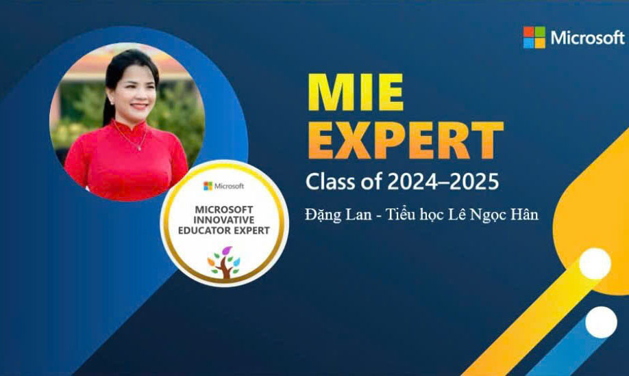 Lào Cai: Trường Tiểu học Lê Ngọc Hân (TP. Lào Cai) có 3 giáo viên được công nhận là Chuyên gia giáo dục sáng tạo Microsoft