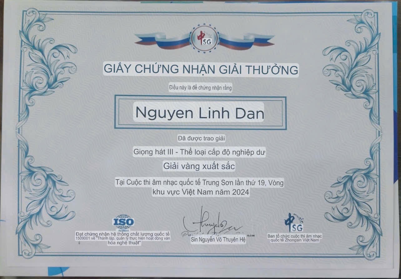 Lào Cai: Học sinh Trường Tiểu học Lê Ngọc Hân (TP. Lào Cai) đoạt giải cao tại Cuộc thi Âm nhạc Quốc tế Trung Quốc - Singapore 2024