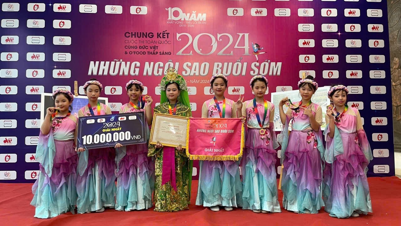 Lào Cai: Trường tiểu học Lê Ngọc Hân đoạt giải nhất cuộc thi toàn quốc “Thắp sáng những Ngôi sao buổi sớm” năm 2024