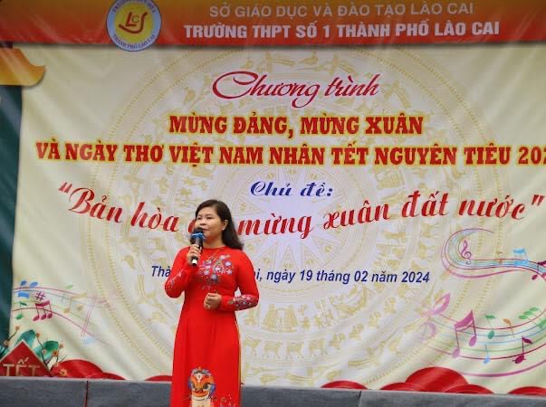 Trường THPT số 1 thành phố Lào Cai tổ chức chương trình “MỪNG ĐẢNG, MỪNG XUÂN VÀ NGÀY THƠ VIỆT NAM NHÂN TẾT NGUYÊN TIÊU 2024”