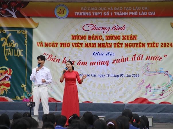 Trường THPT số 1 thành phố Lào Cai tổ chức chương trình “MỪNG ĐẢNG, MỪNG XUÂN VÀ NGÀY THƠ VIỆT NAM NHÂN TẾT NGUYÊN TIÊU 2024”