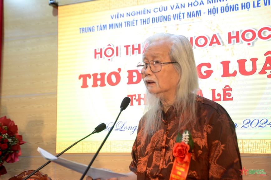 Hội thảo khoa học “THƠ ĐƯỜNG LUẬT THỜI NHÀ LÊ”