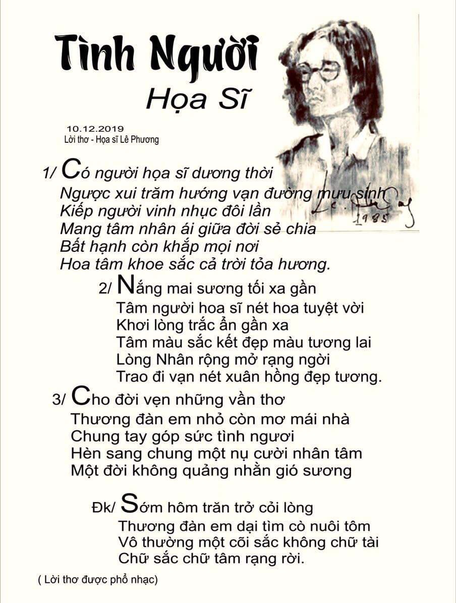 Họa sĩ Lê Phương gieo Nhân Tâm, gặt hái tình người