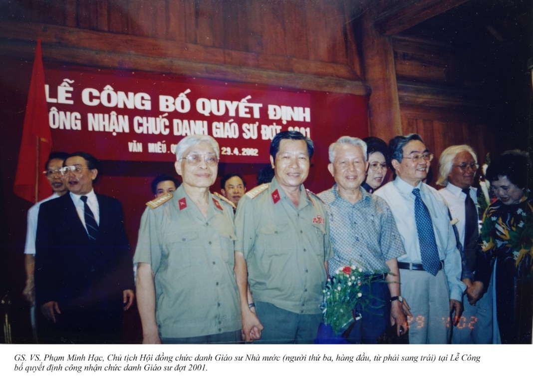 GIÁO SƯ, VIỆN SĨ PHẠM MINH HẠC – NGƯỜI ĐẶT NỀN MÓNG CHO CHUYÊN NGÀNH TÂM LÝ HỌC QUÂN SỰ VIỆT NAM