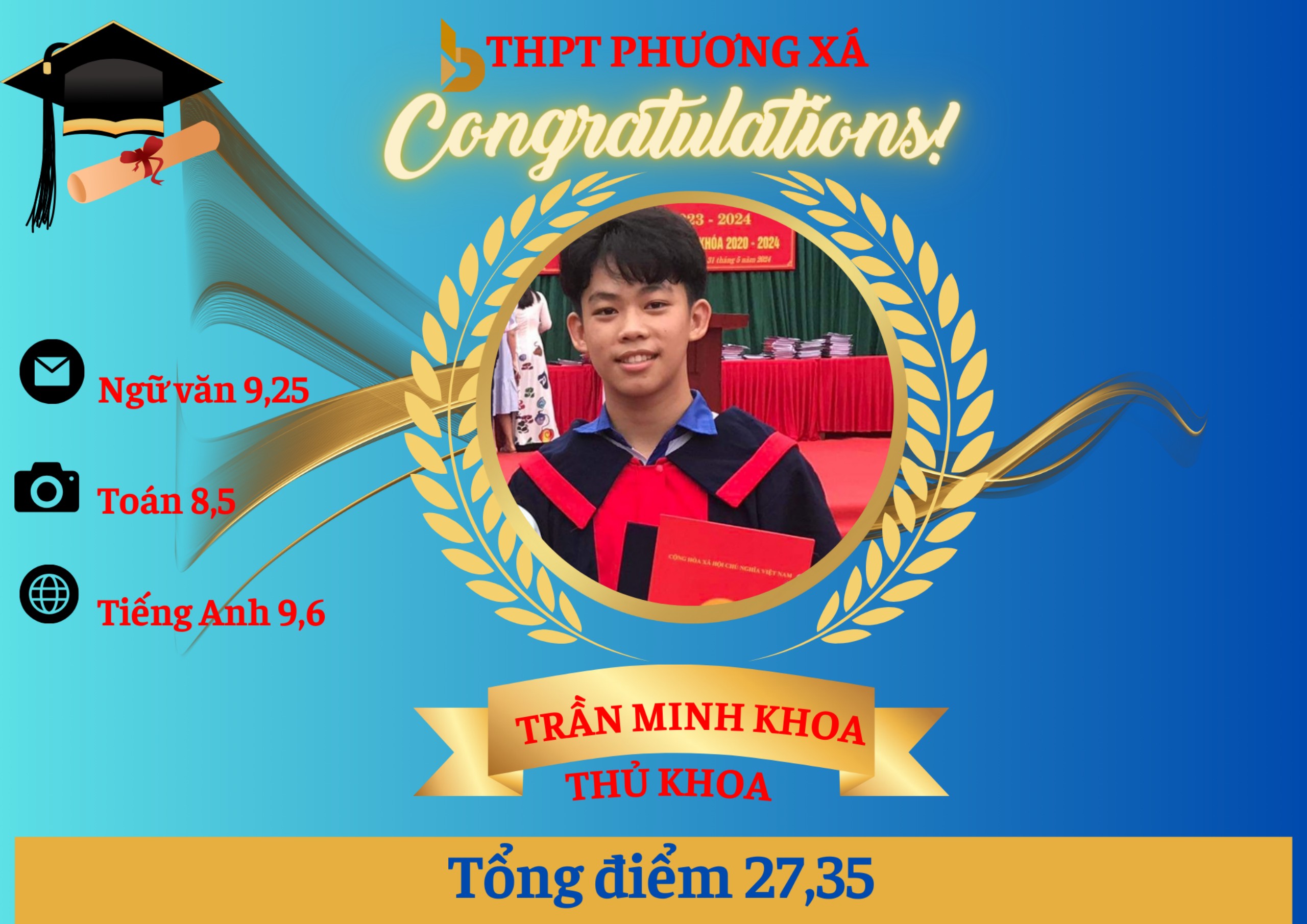 Phú Thọ: Huyện Cẩm Khê xếp thứ nhất điểm trung bình 3 bài thi trong kỳ thi tuyển sinh vào lớp 10 THPT năm học 2024 - 2025