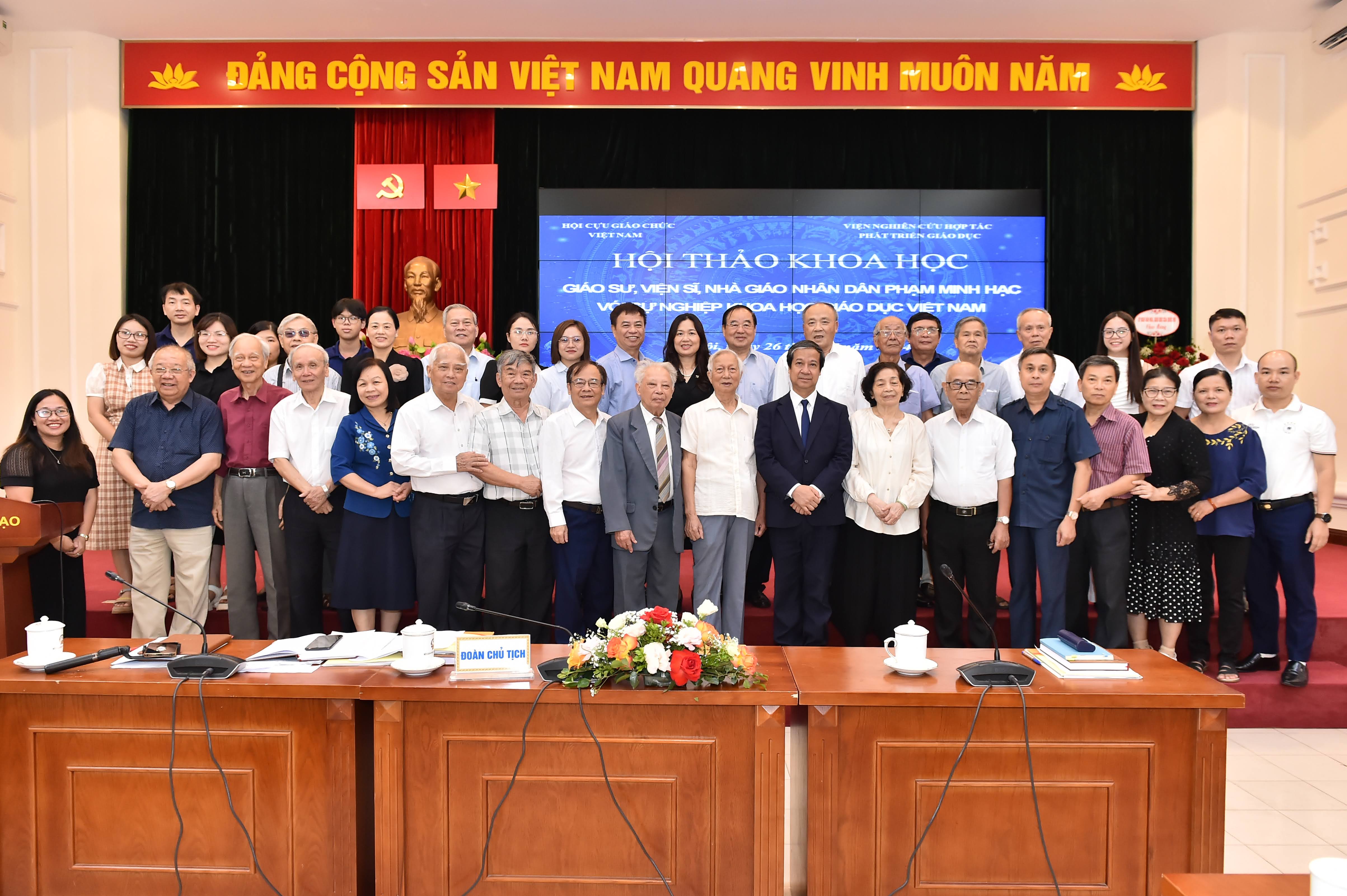 Hội thảo khoa học GS.VS. NGND Phạm Minh Hạc với sự phát triển khoa học giáo dục Việt Nam