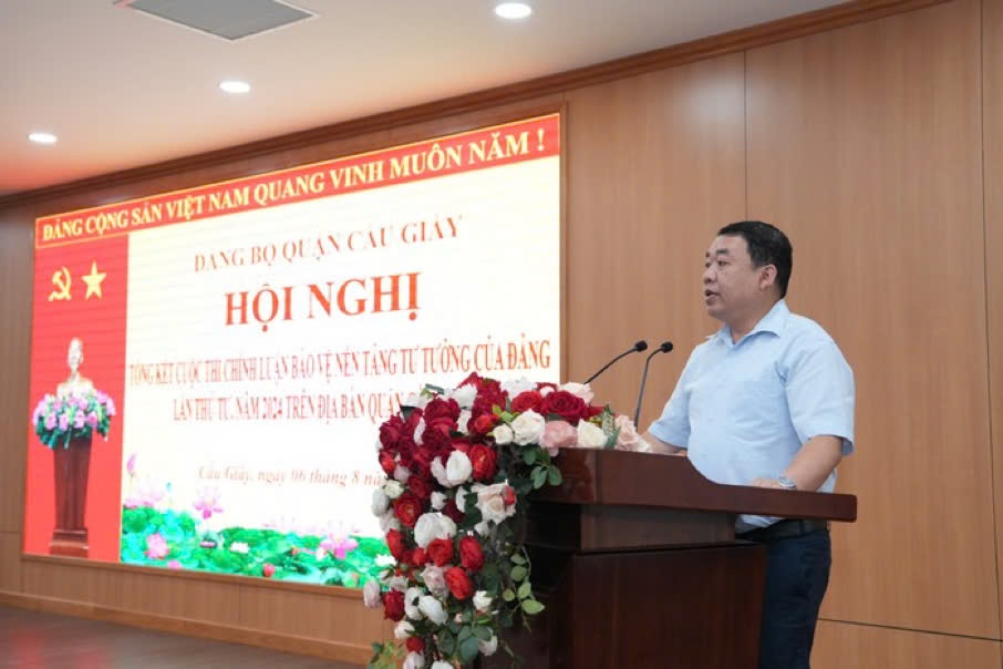 Quận Cầu Giấy: Vinh danh các tác phẩm xuất sắc của Cuộc thi chính luận bảo vệ nền tảng tư tưởng của Đảng lần thứ 4