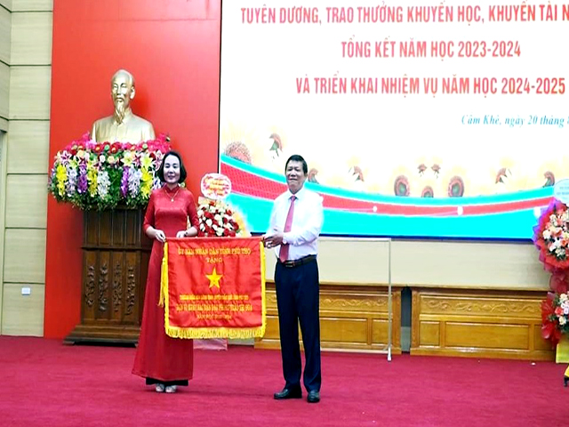 Trường Mầm non Sông Thao (huyện Cẩm Khê) - Lá cờ đầu khối giáo dục mầm non tỉnh Phú Thọ