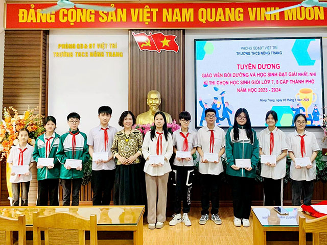 Phú Thọ: Trường THCS Nông Trang (Việt Trì) xây dựng môi trường học tập toàn diện, uy tín