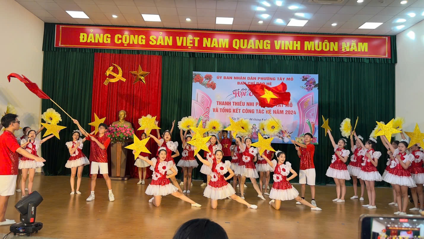 Hà Nội: Sôi nổi các hoạt động hè trong phong trào chăm sóc thiếu niên, nhi đồng năm 2024 tại phường Tây Mỗ