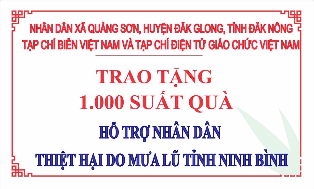Tạp Chí Giáo Chức Việt Nam và Tạp chí Biển Việt Nam Chung Tay Khắc Phục Hậu Quả Sau Bão
