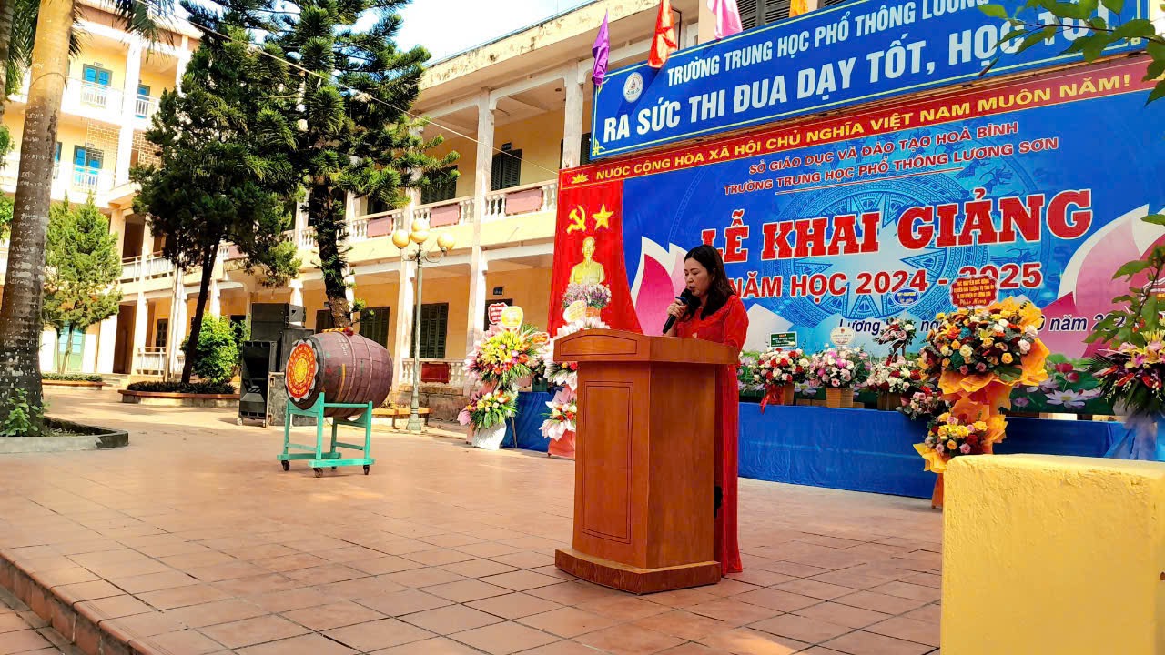 Lễ khai giảng năm học 2024 – 2025 Trường THPT Lương Sơn