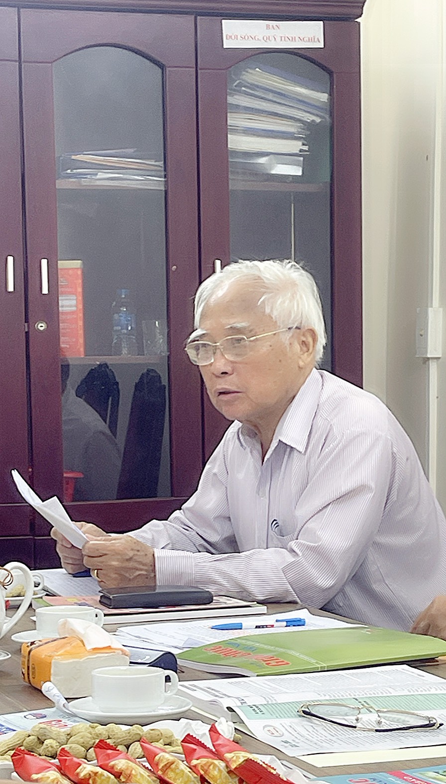 Lãnh đạo Hội Cựu giáo chức Việt Nam làm việc với Tạp chí Giáo chức Việt Nam