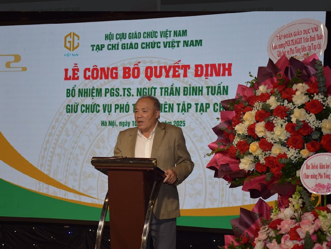 LỄ CÔNG BỐ QUYẾT ĐỊNH BỔ NHIỆM PHÓ TỔNG BIÊN TẬP TẠP CHÍ GIÁO CHỨC VIỆT NAM