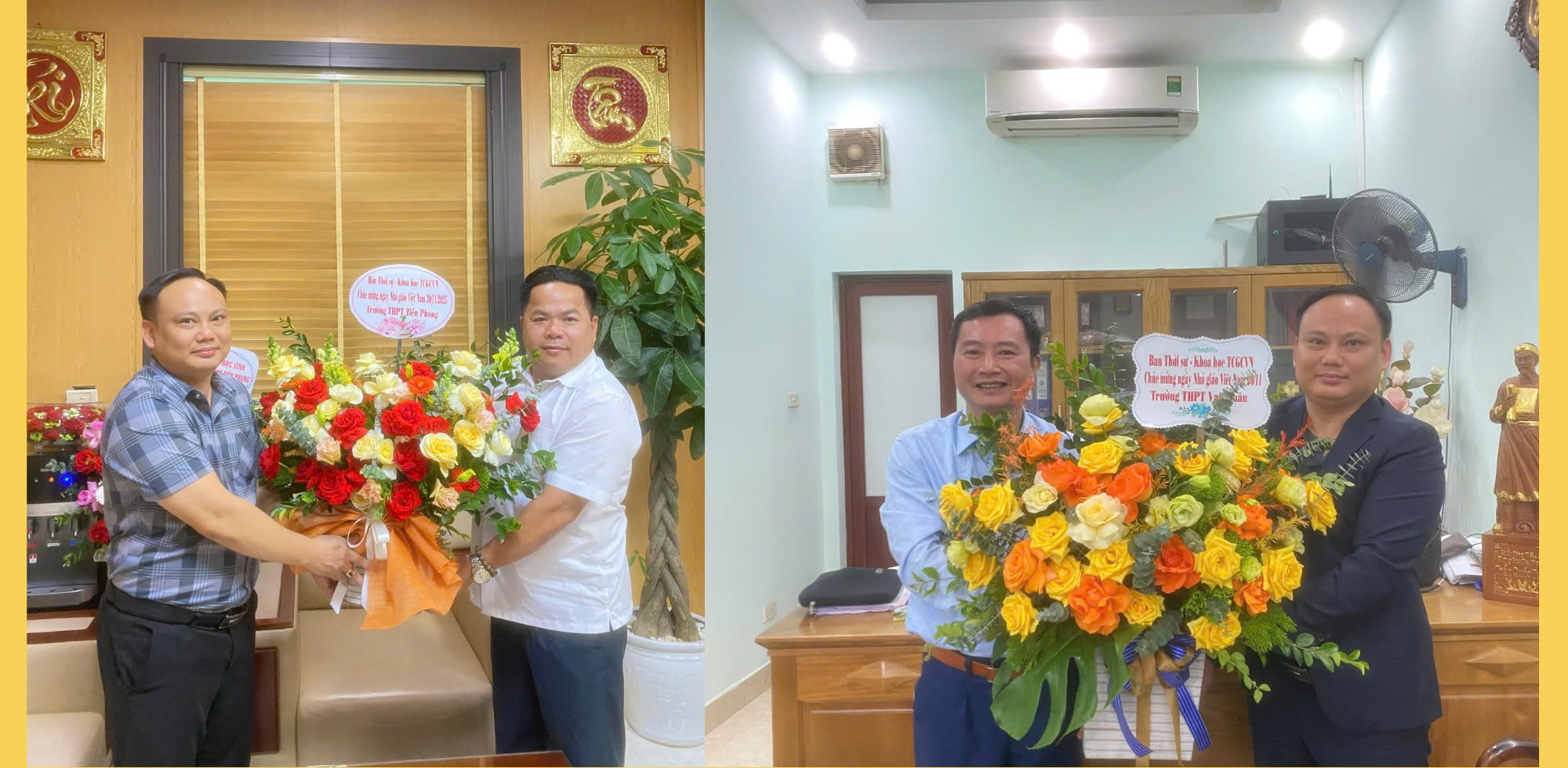 Lãnh đạo Tạp chí Giáo chức Việt Nam thăm và tặng hoa, sách cho một số trường trên địa bàn Hà Nội nhân dịp 20/11