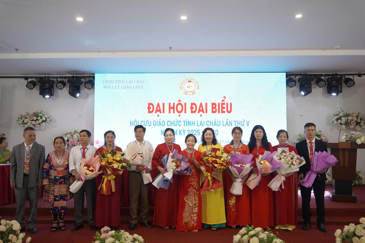 Đại hội Hội Cựu giáo chức tỉnh Lai Châu lần thứ V, nhiệm kỳ 2025 – 2030 thành công tốt đẹp
