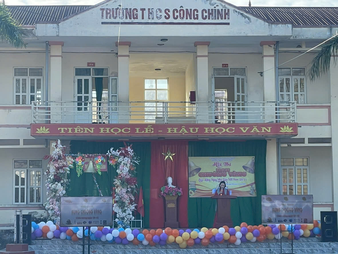 Thanh hóa: Trường THCS Công Chính tổ chức Hội thi Rung chuông vàng Chào mừng 43 năm Ngày Nhà giáo Việt Nam 20/11