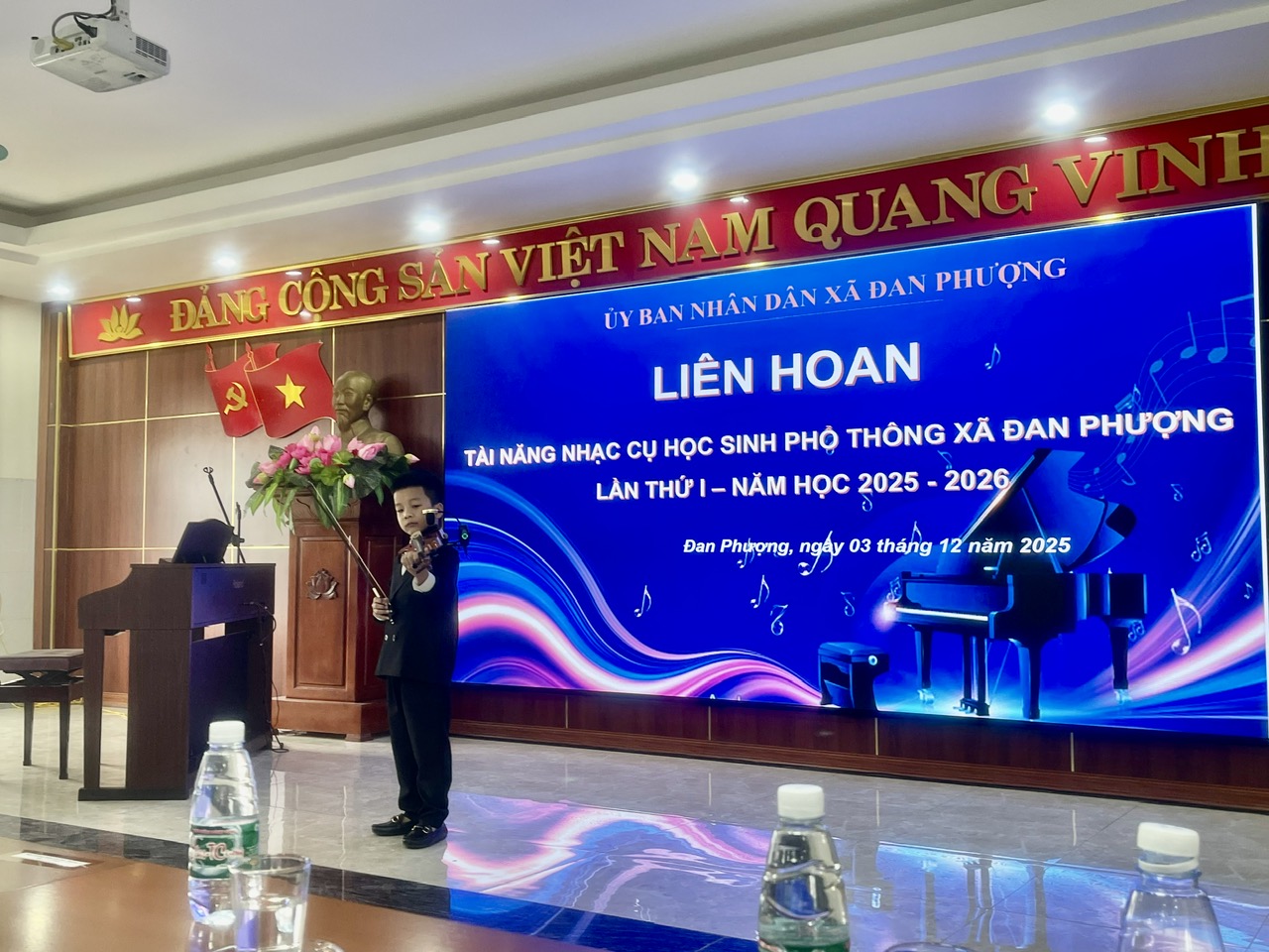 Xã Đan Phượng, Hà Nội: Tổ chức Liên hoan Tài năng nhạc cụ học sinh phổ thông lần thứ I, năm học 2025 - 2026