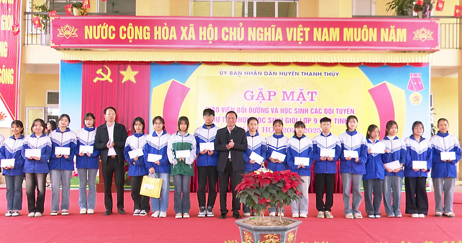 Phú Thọ: Huyện Thanh Thủy hai năm đứng đầu toàn tỉnh tại Kỳ thi chọn học sinh giỏi cấp tỉnh lớp 9 THCS