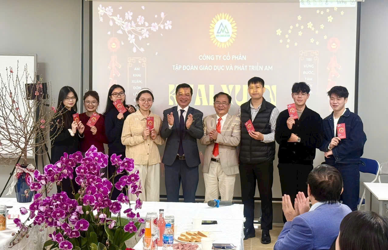Công ty cổ phần Tập đoàn giáo dục và phát triển AM khai xuân ấm áp tình người, tràn đầy niềm tin và khát vọng cất cánh
