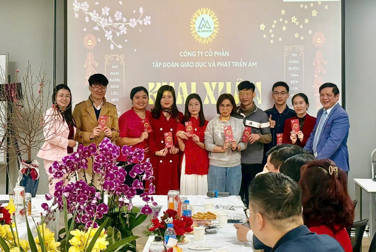 Công ty cổ phần Tập đoàn giáo dục và phát triển AM khai xuân ấm áp tình người, tràn đầy niềm tin và khát vọng cất cánh