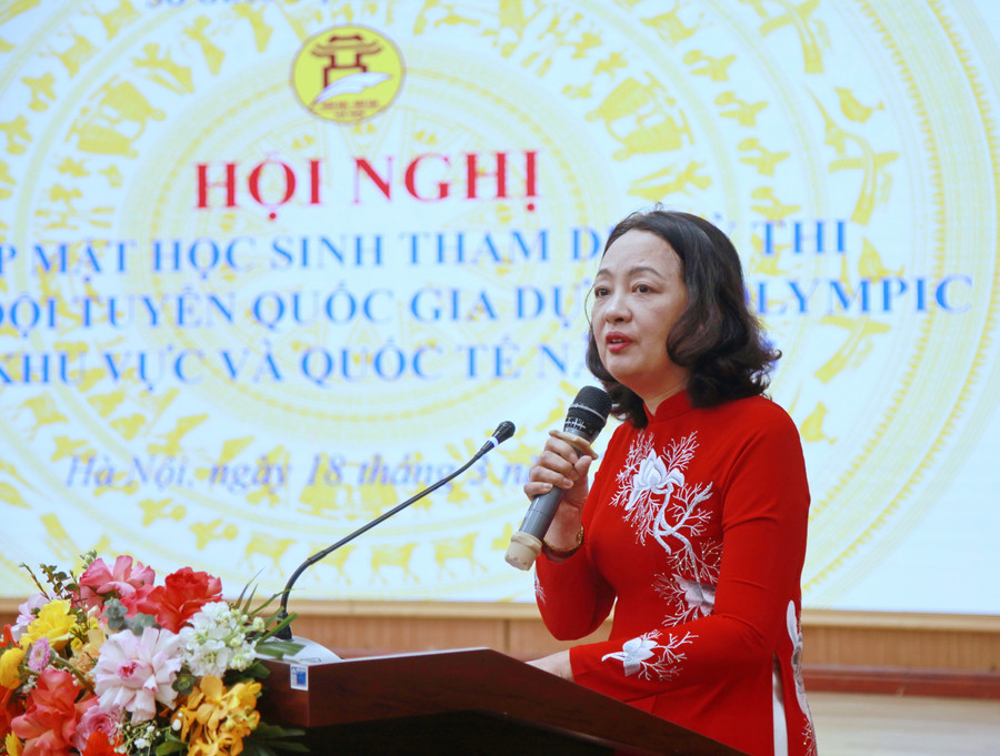 Hà Nội động viên học sinh trước kỳ thi tuyển chọn đội tuyển Olympic quốc tế
