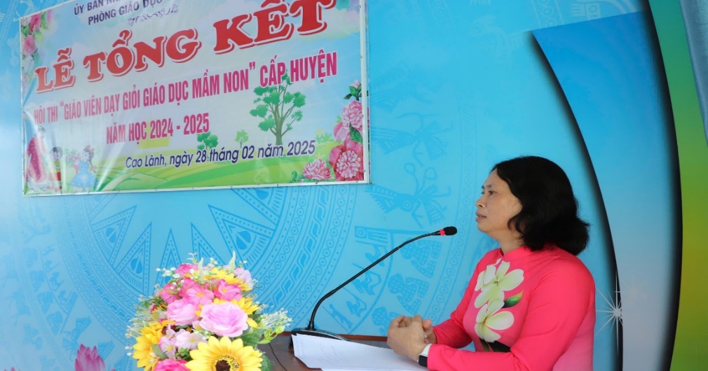 TỔNG KẾT HỘI THI “GIÁO VIÊN DẠY GIỎI GIÁO DỤC MẦM NON” HUYỆN CAO LÃNH TỈNH ĐỒNG THÁP NĂM 2024-2025