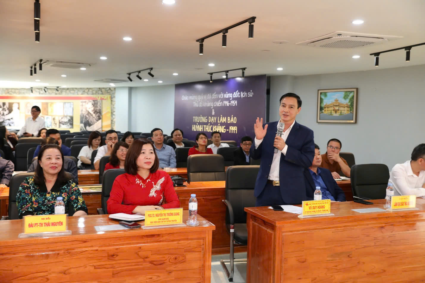 Đoàn công tác của Học viện Báo chí và Tuyên truyền nghiên cứu thực tế tại Thái Nguyên