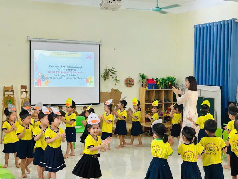 Trường mầm non Hoa Mai: Lớp học an toàn - Cô sáng tạo - Trẻ tự tin