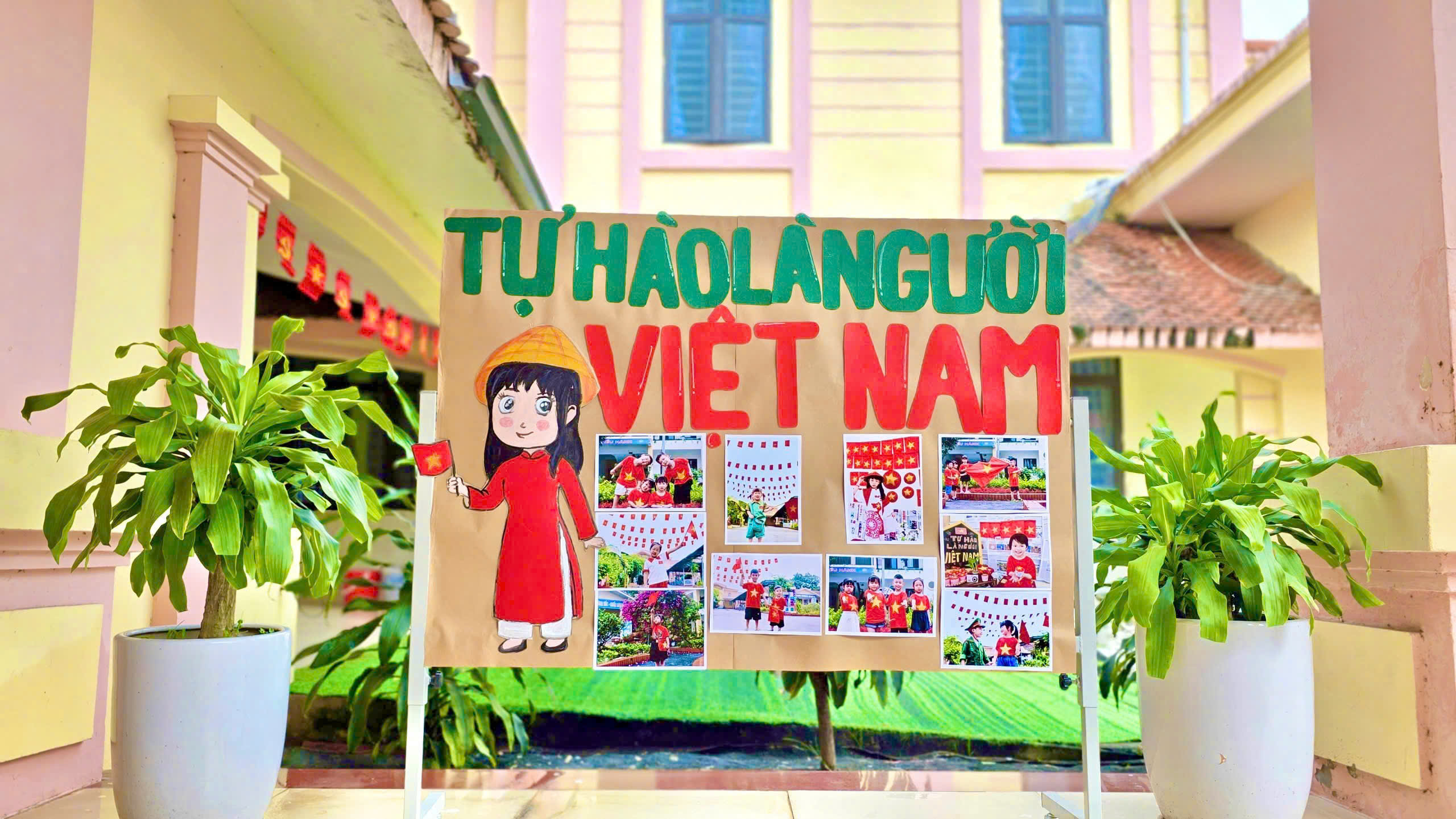 Trường mầm non Hoa Mai nô nức, phấn khởi chuẩn bị khai giảng năm học mới.