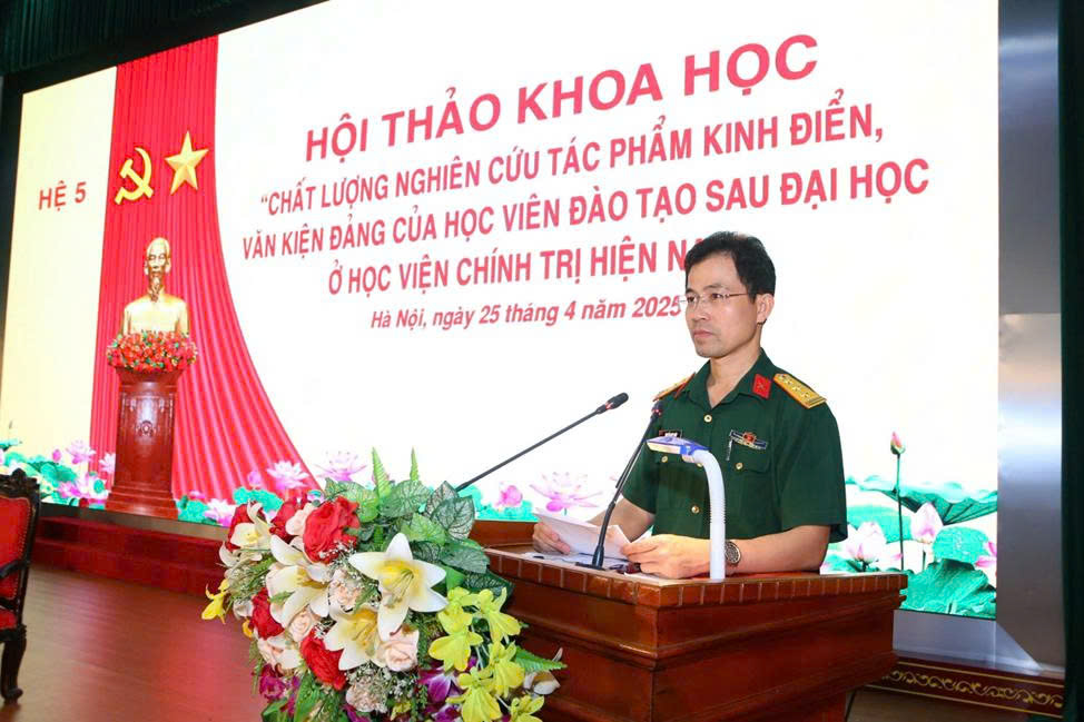 Hệ Đào tạo Sau đại học, Học viện Chính trị: Phát huy truyền thống, quyết tâm hoàn thành xuất sắc nhiệm vụ năm học 2025 - 2026