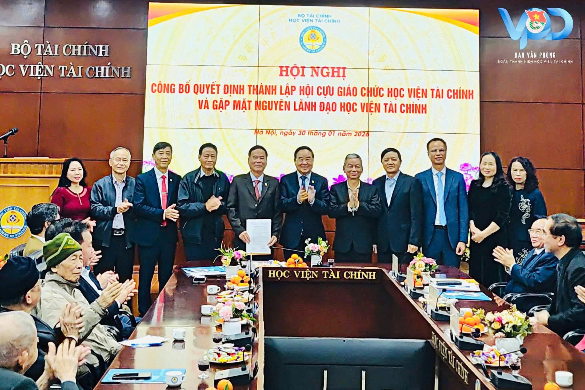 Học viện Tài chính công bố Quyết định thành lập Hội Cựu giáo chức Học viện Tài chính