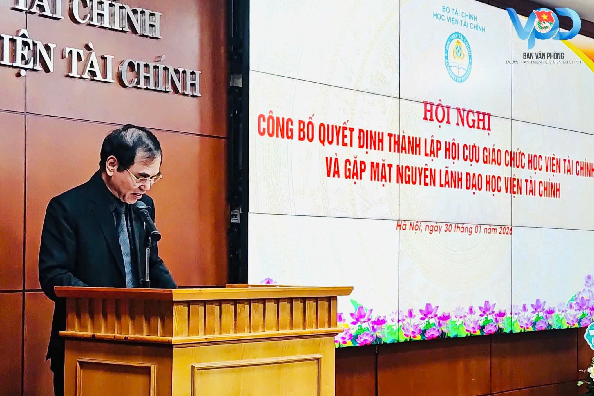 Học viện Tài chính công bố Quyết định thành lập Hội Cựu giáo chức Học viện Tài chính