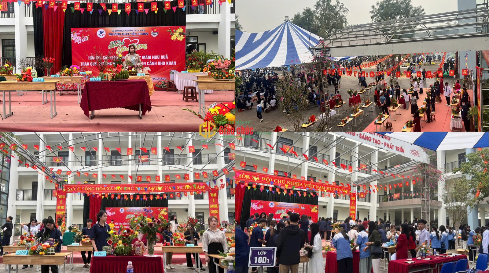 Hà Nội: Trường THPT Tiền Phong tổ chức hội thi: “Gói bánh chưng và bày mâm ngủ quả” Chào Xuân Bính Ngọ năm 2026