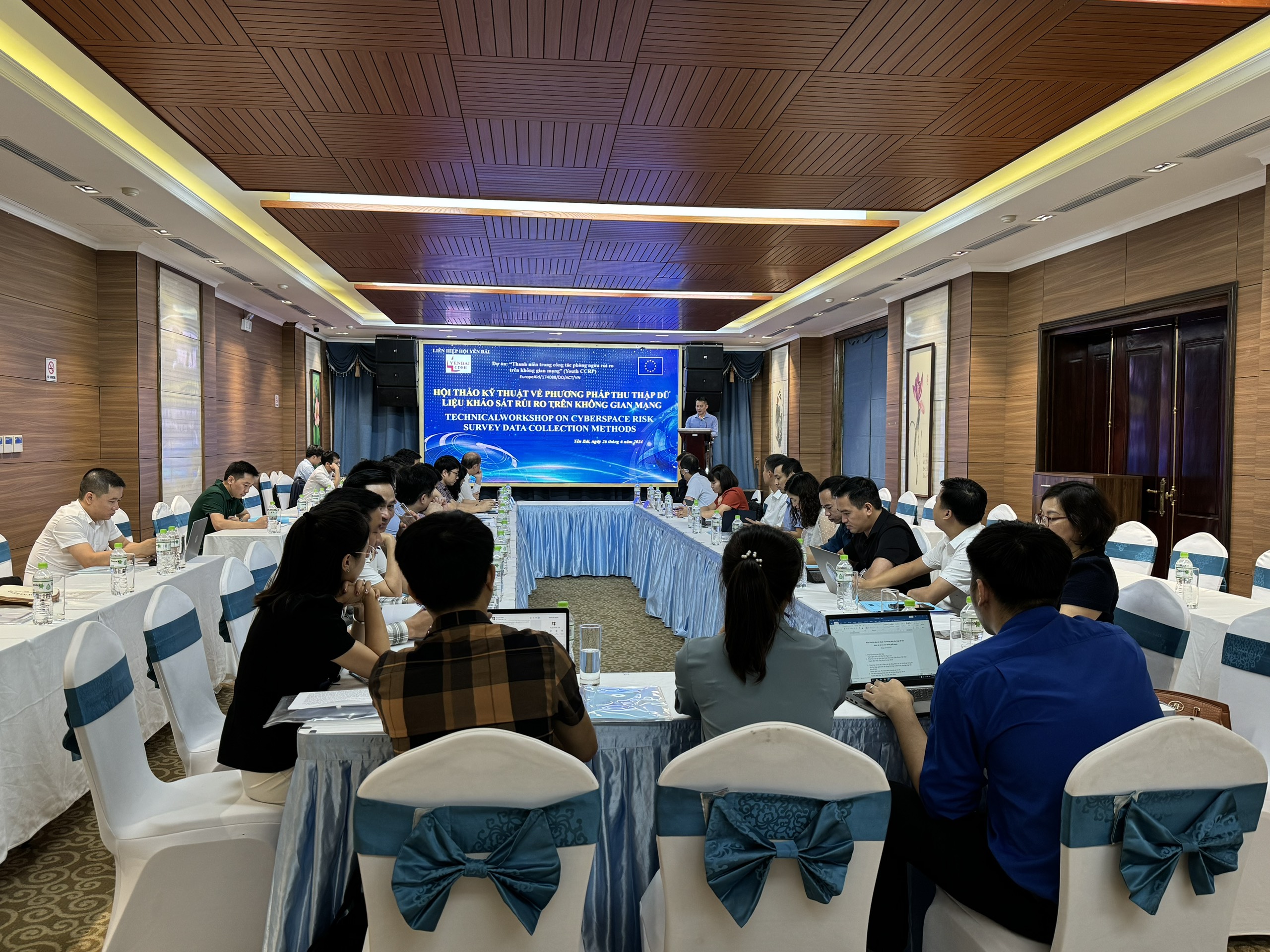 Yên Bái: Hội thảo Kỹ thuật về phương pháp thu thập dữ liệu khảo sát rủi ro trên không gian mạng