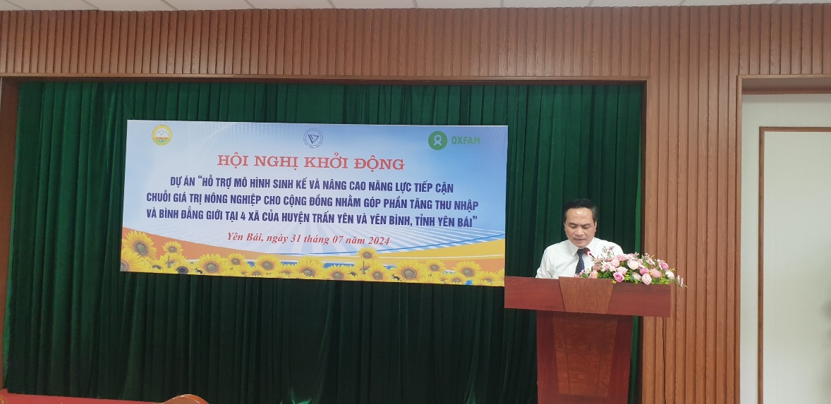 YÊN BÁI : Khởi động Dự án Hỗ trợ Sinh kế và Nâng cao Năng lực tiếp cận chuỗi giá trị Nông nghiệp cho Cộng đồng